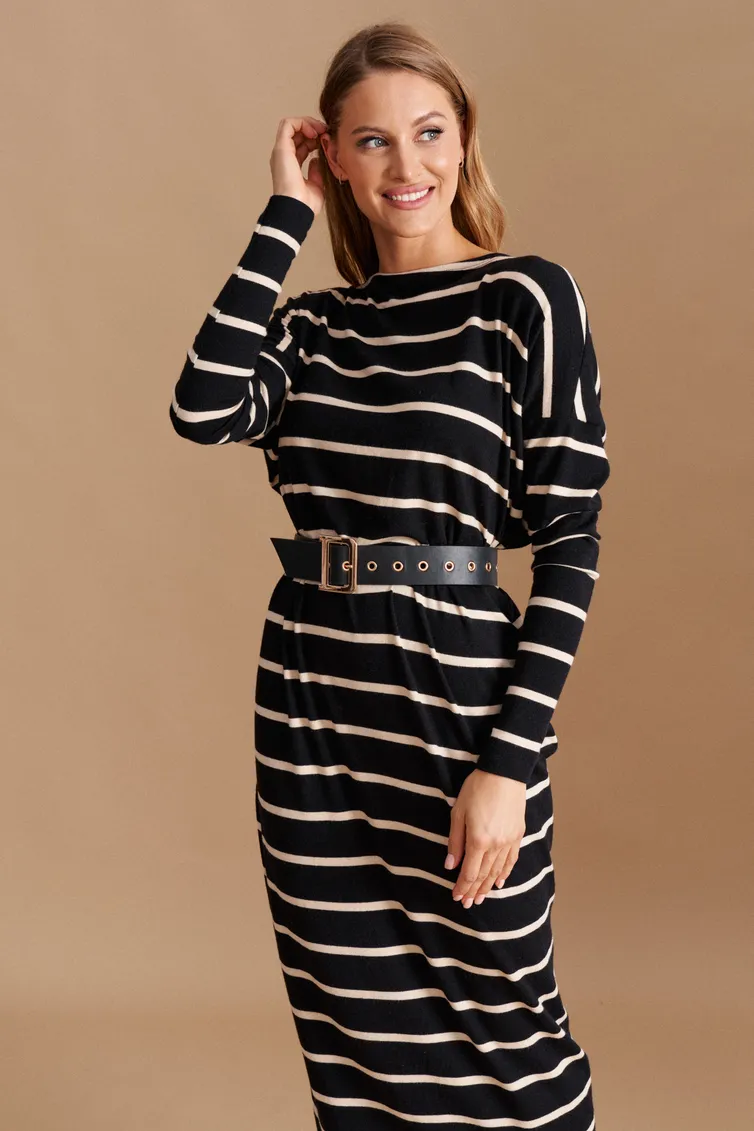 Dress Elletto Life #1044 cherno-bezh