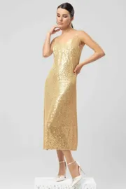 Sukienki CHARUTTI #Vo vsem bleske (gold queen)