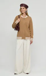 Sweter Newvay 9252-91055 karamelnyj kofe/vanil