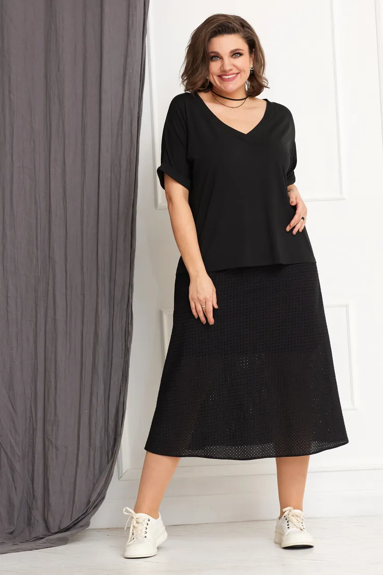 Spódnica BegiModa #5012 chyornyj
