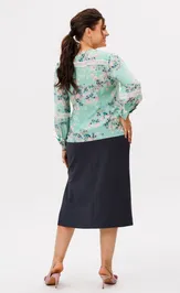 Юбка Anelli Laurel 1648 грифельный силуэт