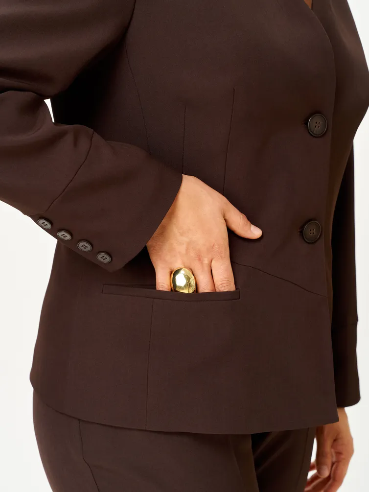 Suit Vilena-fashion #1177 shokolad