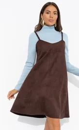 Dress CHARUTTI Stilnyj interes (korichnevyj)
