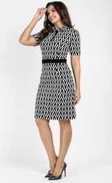 Dress VIZAVI 807 cherno-belyj