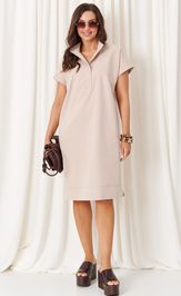 Dress PND 86183 bezhevyj