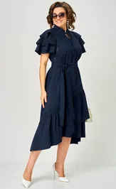 Платье EVA GRANT 7297 синее