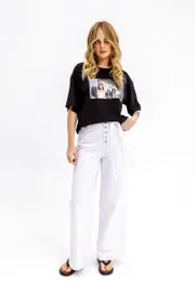 T-Shirt Pirs #6831 chernyj s printom «seks v bolshom gorode»