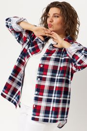 Рубашка BegiModa арт. 4103 красная клетка