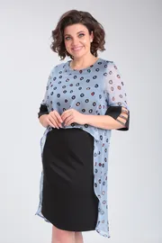 Sukienka Michel Chic #2136 chern, gol