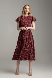 Dress MARIKA #421 bordo