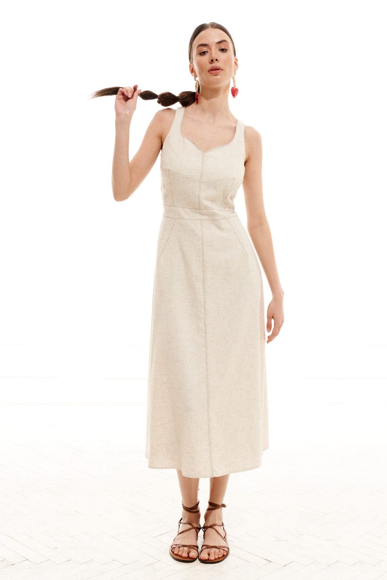 Dress Elletto Life #1991 bezh