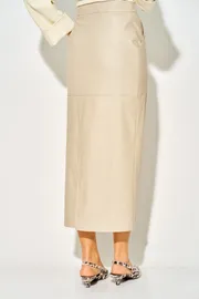 Skirt LAIKONY #L-924 sero-bezhevyj
