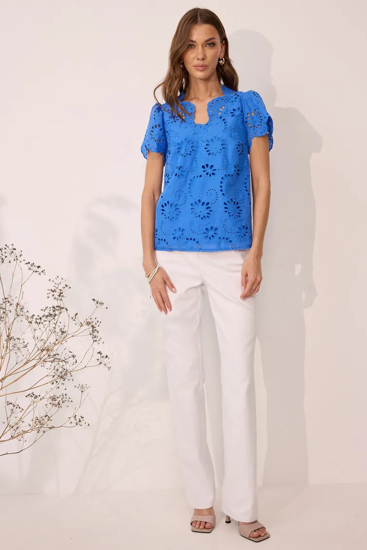Bluzka Lyushe #4111 Bluza vasilek