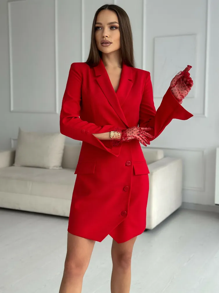 Платье Dilana Vip арт. 2018 красный