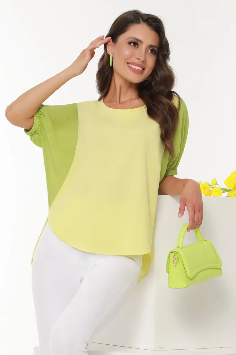Bluzka DS Trend #B-1718-0254-02 (zelenaya letuchaya mysh)