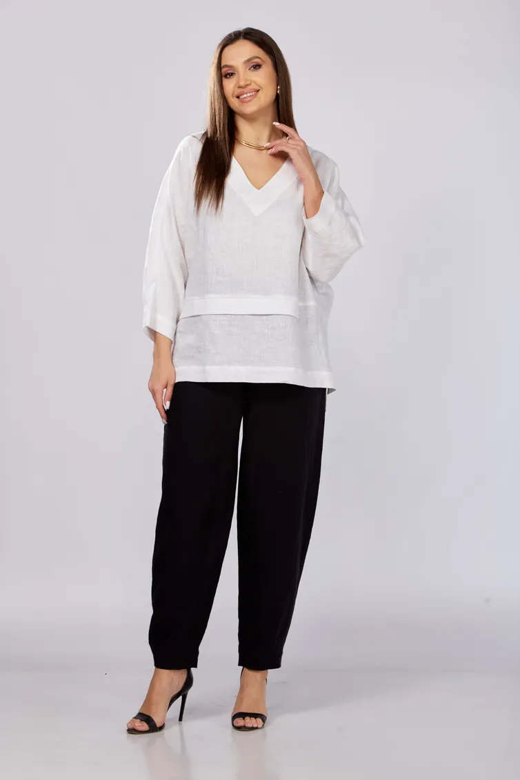 Bluzka MALI #625-057 belyj