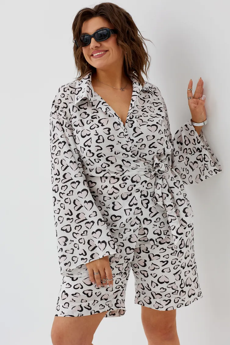Spodenki BegiModa #8008 serdechnyj print