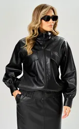 Kurtka Ava fashion M-230 chernyj