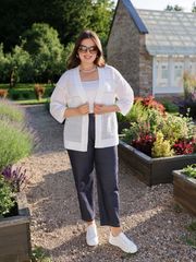 Sweter BONADI #1819 belyj