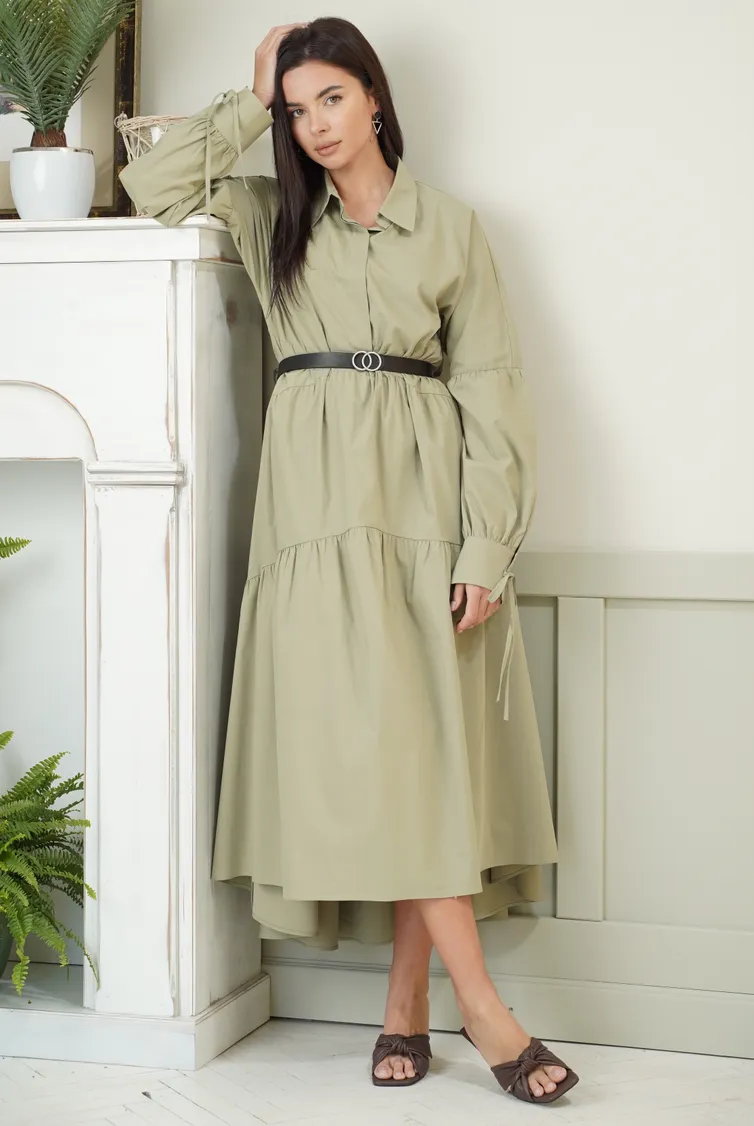 Sukienka Ladis Line #1314 xaki