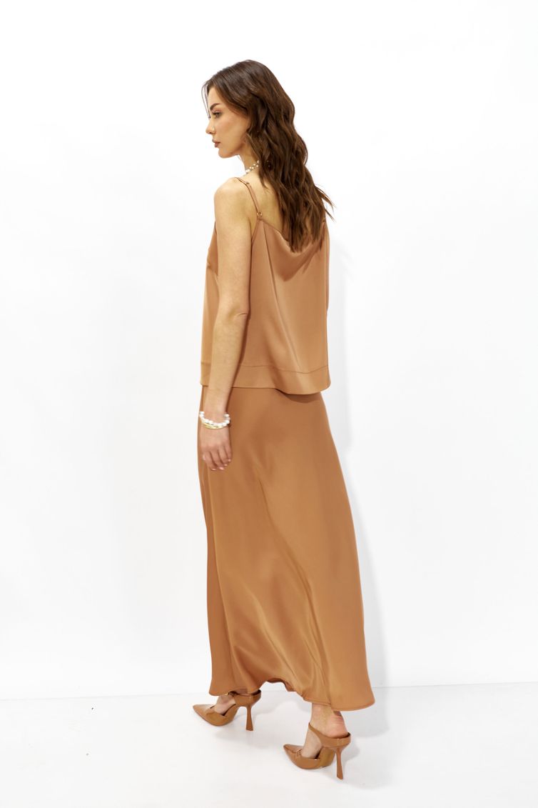 Юбка Люше арт. 4339 коричневый