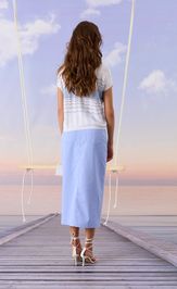 Юбка Barbara Geratti С8319BG голубой