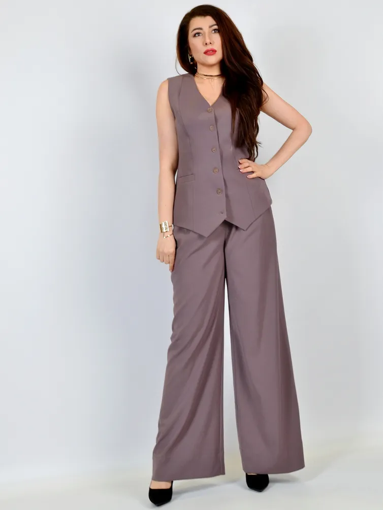 Waistcoat PATRICIA #01-5605 mokko