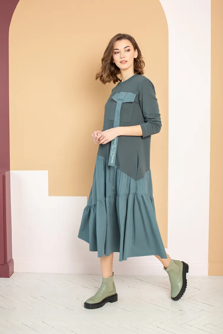 Платье Buter New арт. 2329.1 бирюза