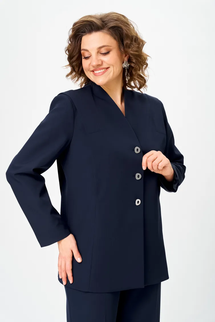 Suit Vilena-fashion #1138 temno-sinij