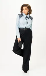Blouse Bello style 5-008-blue