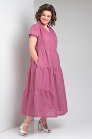 Dress Celentano #5028.1 len malinovyj