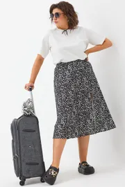 Юбка BegiModa арт. 5015 чёрно-белый