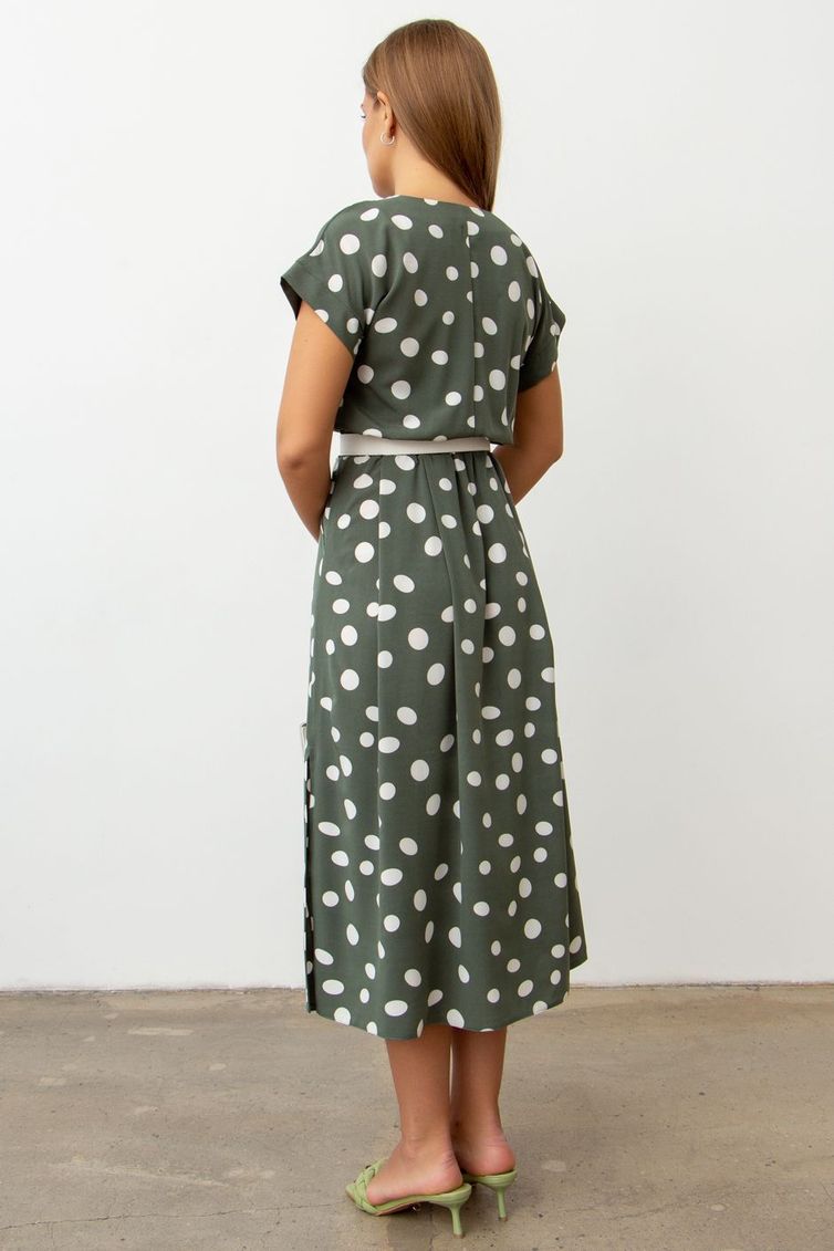 Dress TOOK A LOOK & Angelika #A-229 gorox na olive