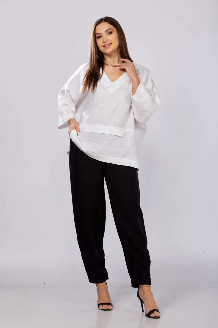 Bluzka MALI #625-057 belyj