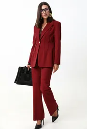 Spodnie LM project #KT 3014-1 bordo