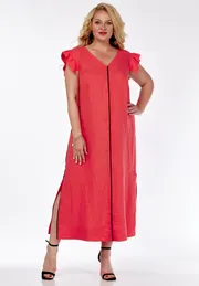 Sukienka Ava fashion #M-063 korallovyj