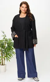 Кардиган Ava fashion М-143 черный