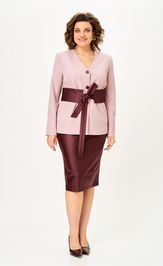 Костюм Vilena-fashion 1147 крем+бургунди