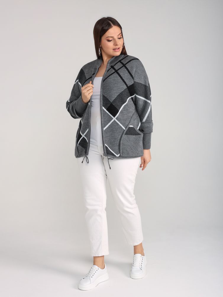 Sweter BONADI #1758 seryj