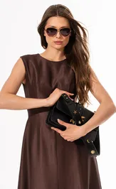 Sukienka SILVERSPICE S-5648 shokolad
