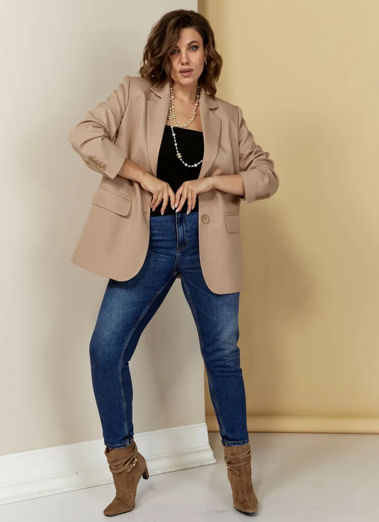 Żakiet Ava fashion #M-083 bezhevyj