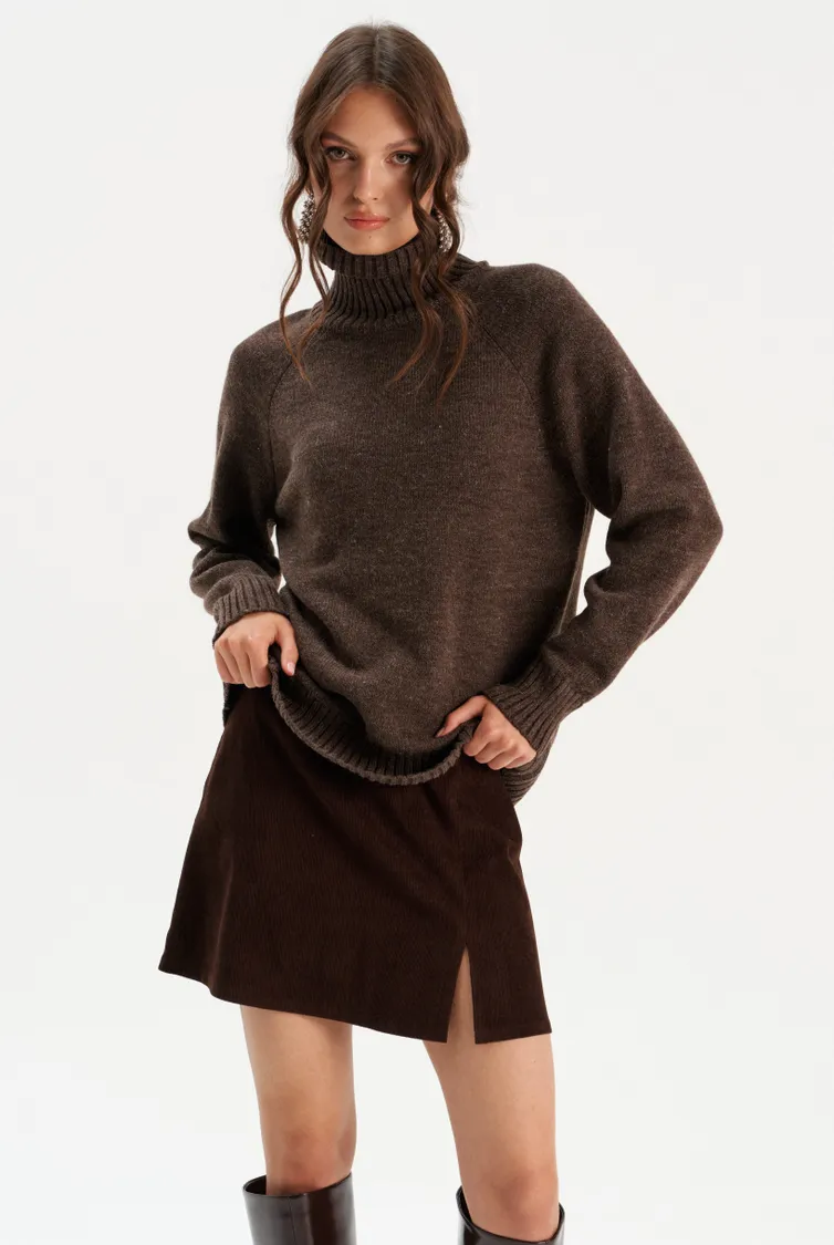 Sweter Romgil #RV0299-ShE5 korichnevyj melanzh