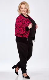 Suit Belinga 2291 chern.- malina