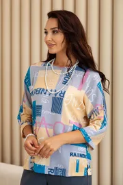 Blouse TOOK A LOOK & Angelika #MD-249 zhurnal