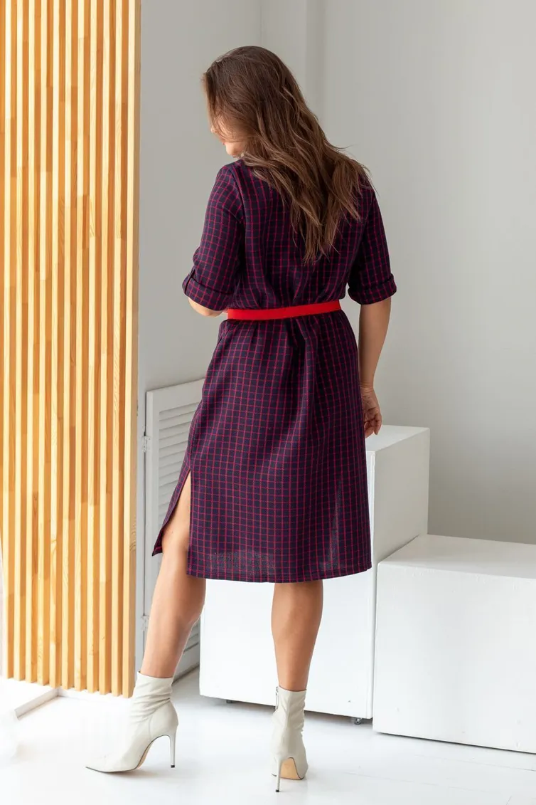 Dress TOOK A LOOK & Angelika #NP-001 krasnaya kletka