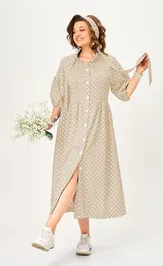 Dress Milora 1451 bezhevyj v gorox