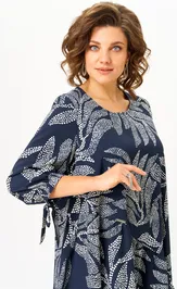 Платье Michel Chic 2164/1 синий узор