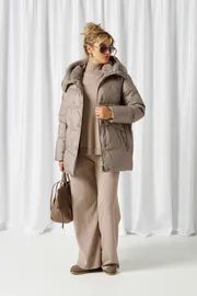 Coat Beautiful & Free #1018 seryj