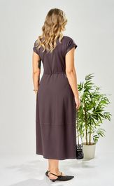 Платье Ava fashion М-199 баклажановый