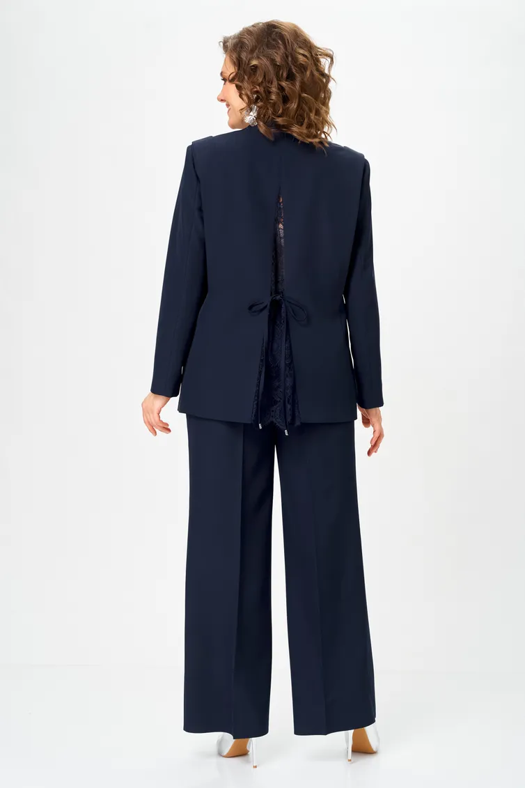 Suit Vilena-fashion #1138 temno-sinij